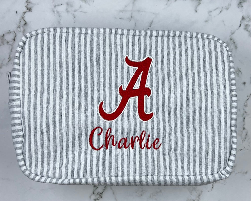 College Everything Seersucker Tote