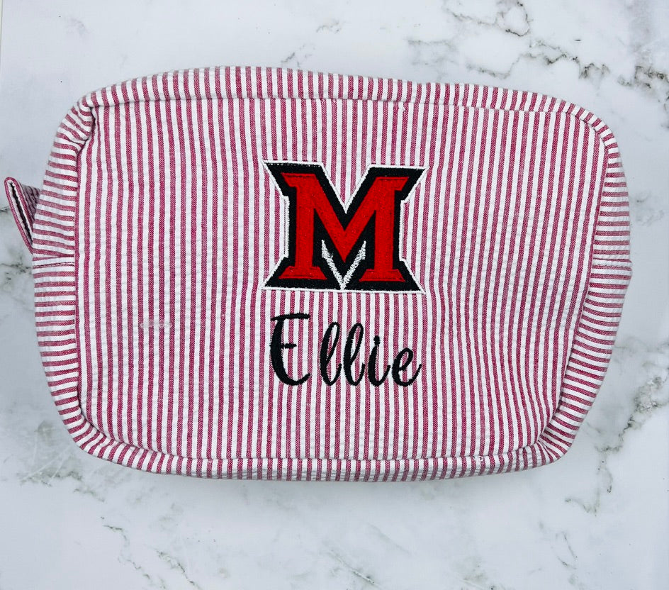 College Everything Seersucker Tote