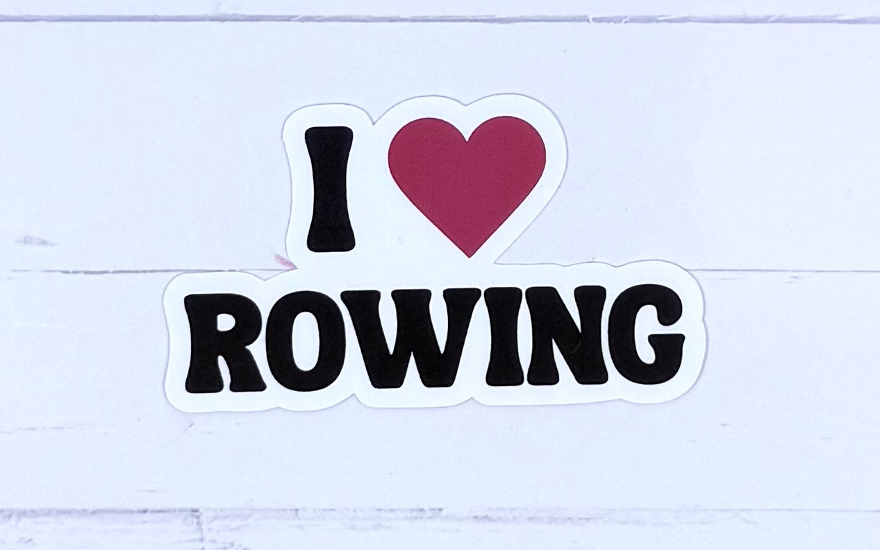Rowing Waterproof Stickers