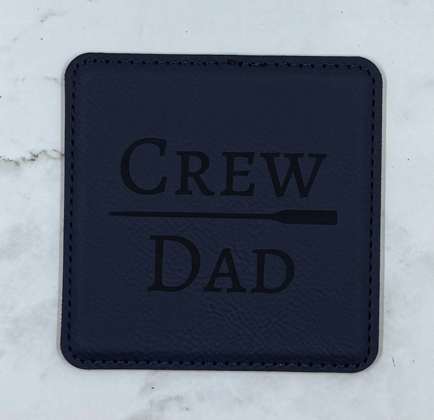 Crew Dad Leatherette Coasters