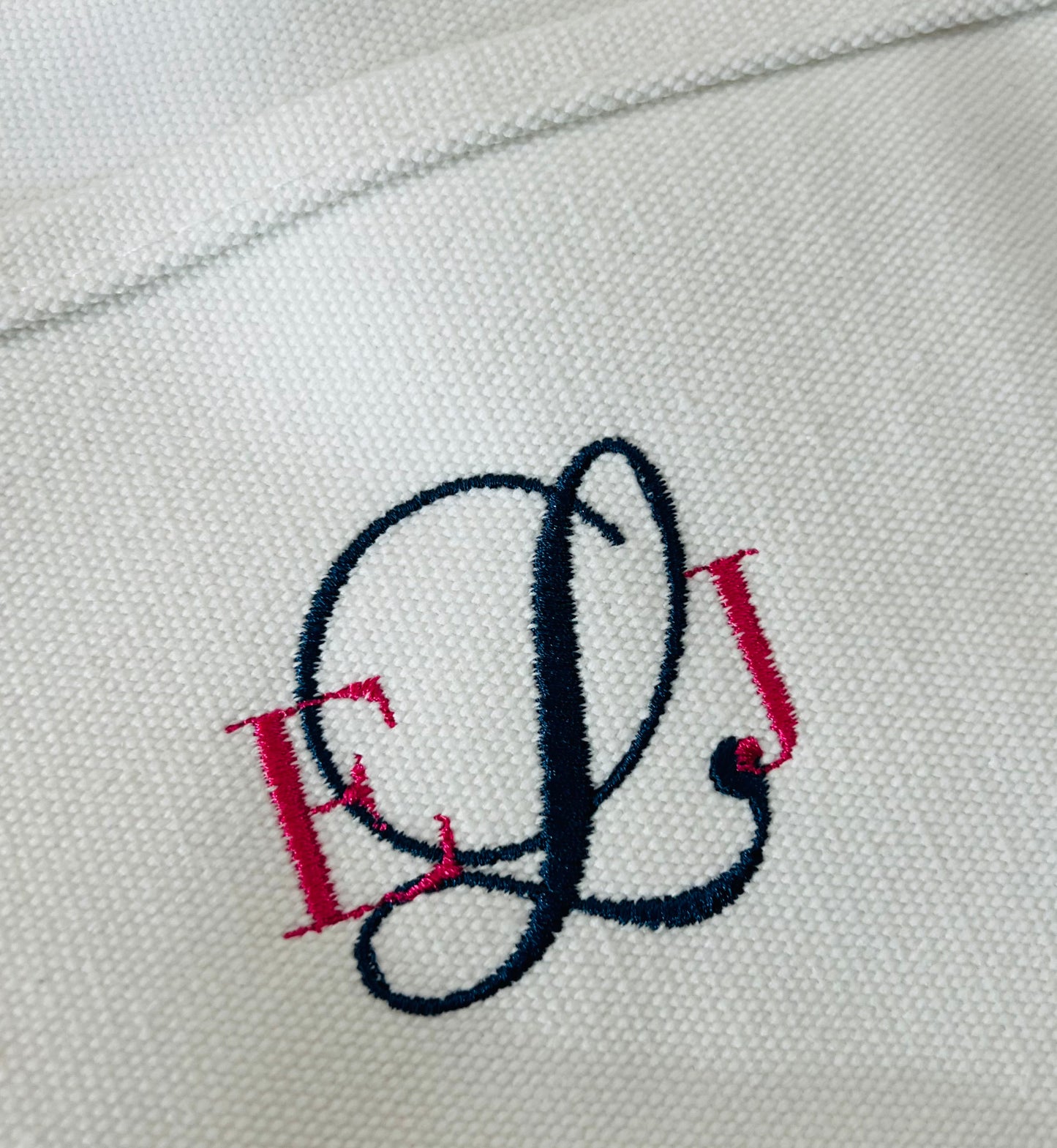 Embroidered Canvas Tote