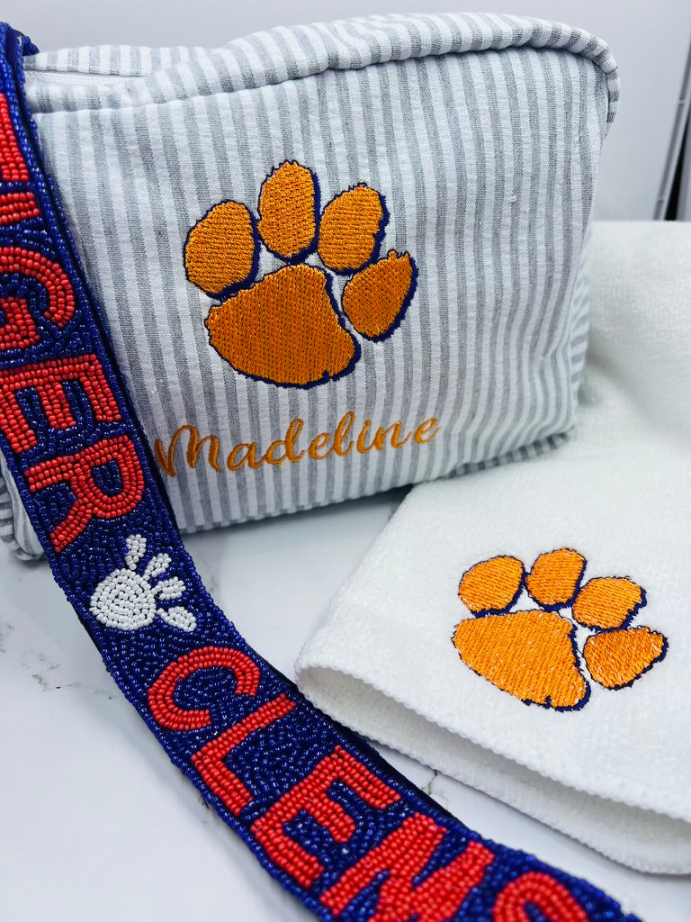 College Everything Seersucker Tote