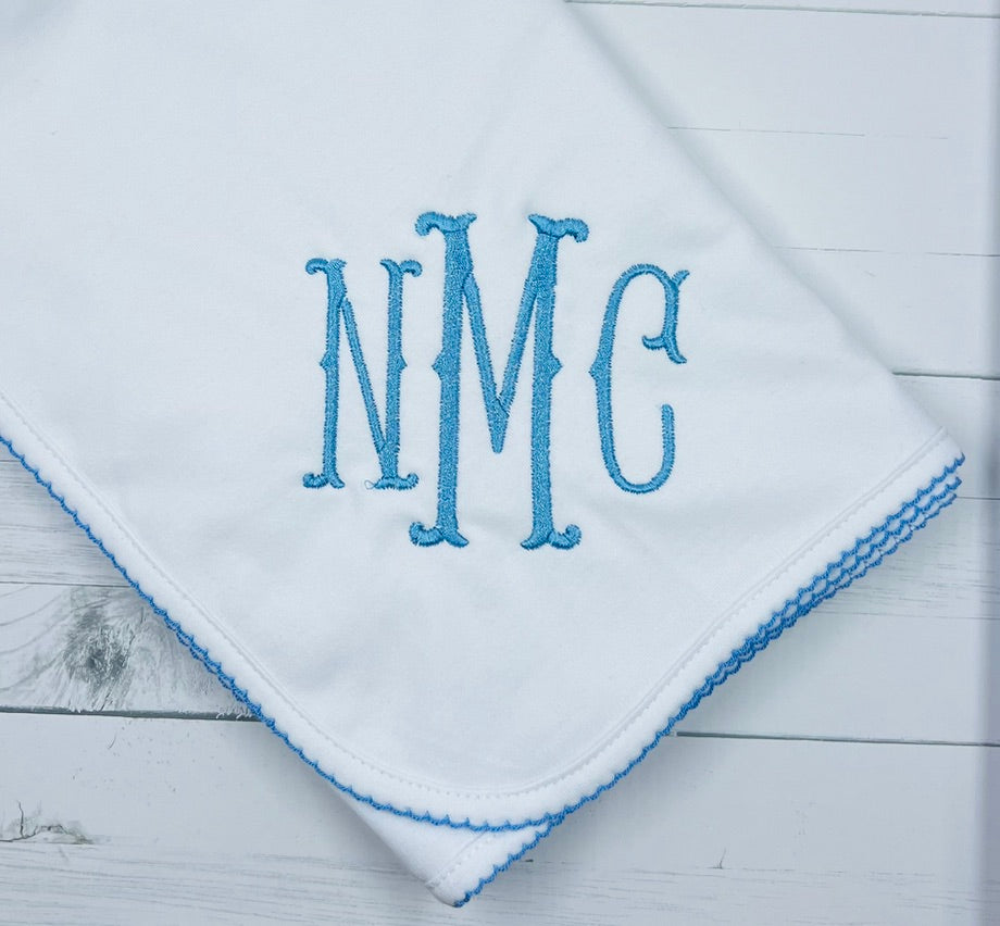 Picot Trim Baby Blanket