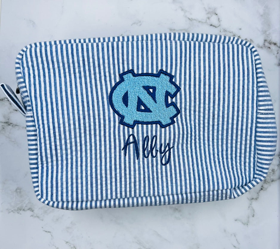 College Everything Seersucker Tote