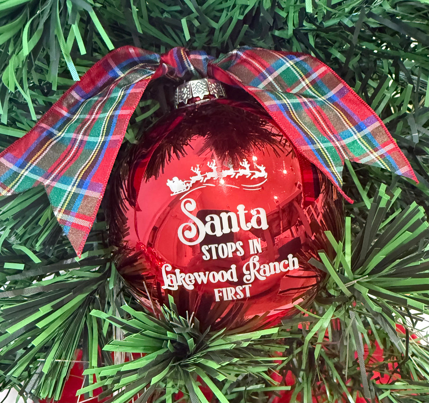 Santa Stops First Ornament