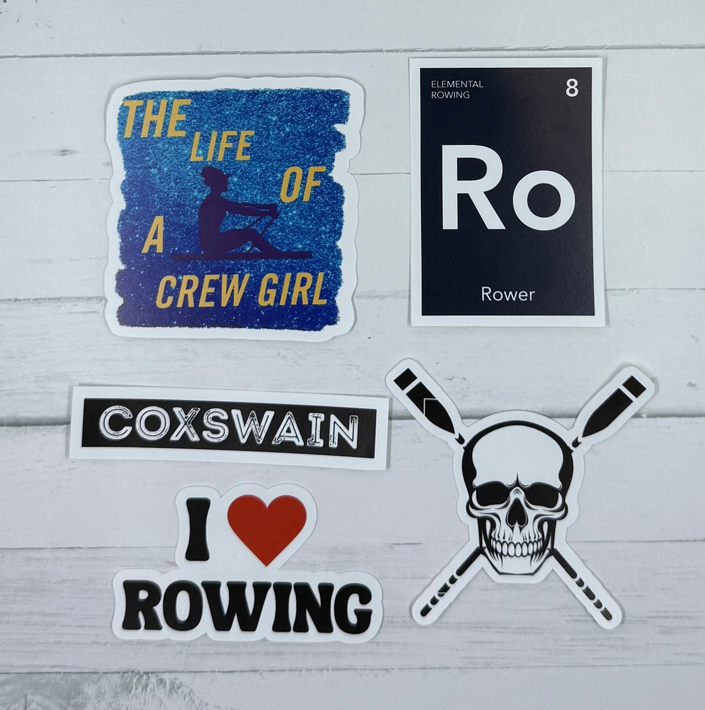 Rowing Waterproof Stickers