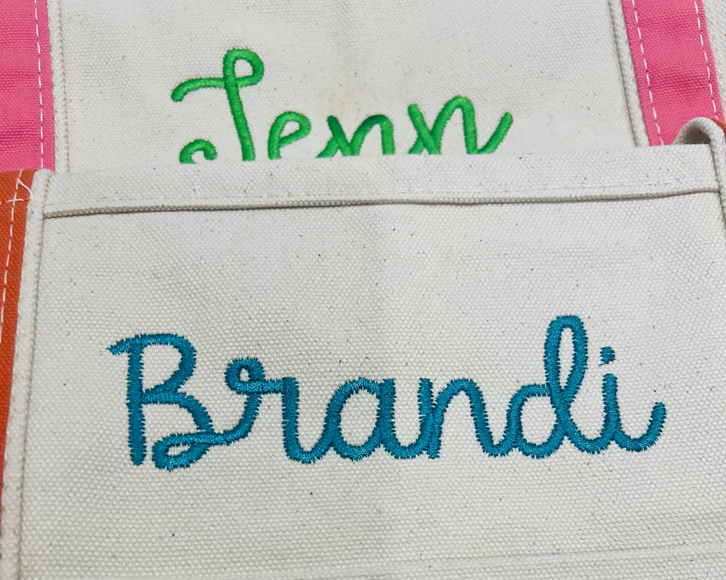 Embroidered Canvas Tote