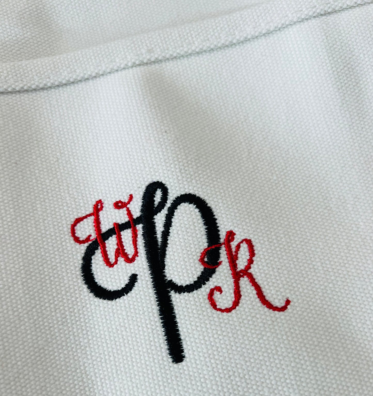 Embroidered Canvas Tote