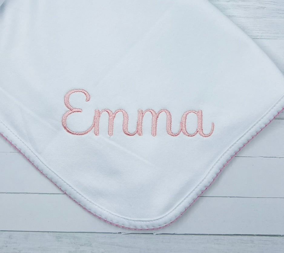 Picot Trim Baby Blanket