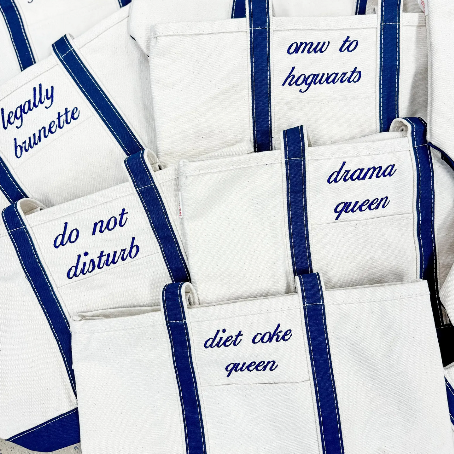 Embroidered Canvas Tote
