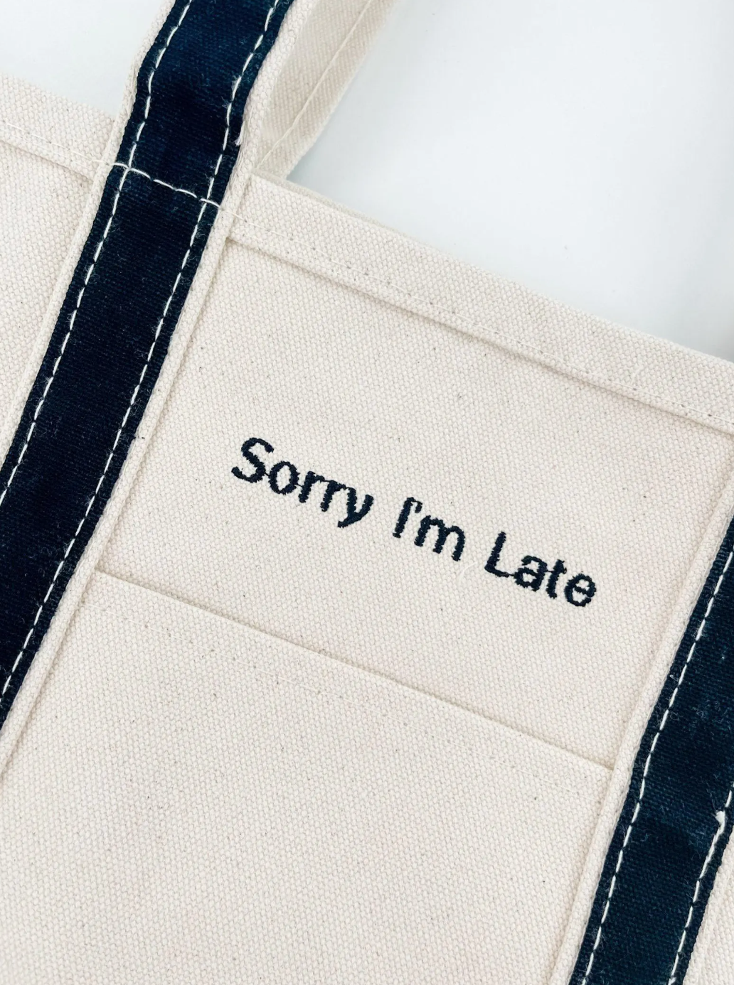 Embroidered Canvas Tote