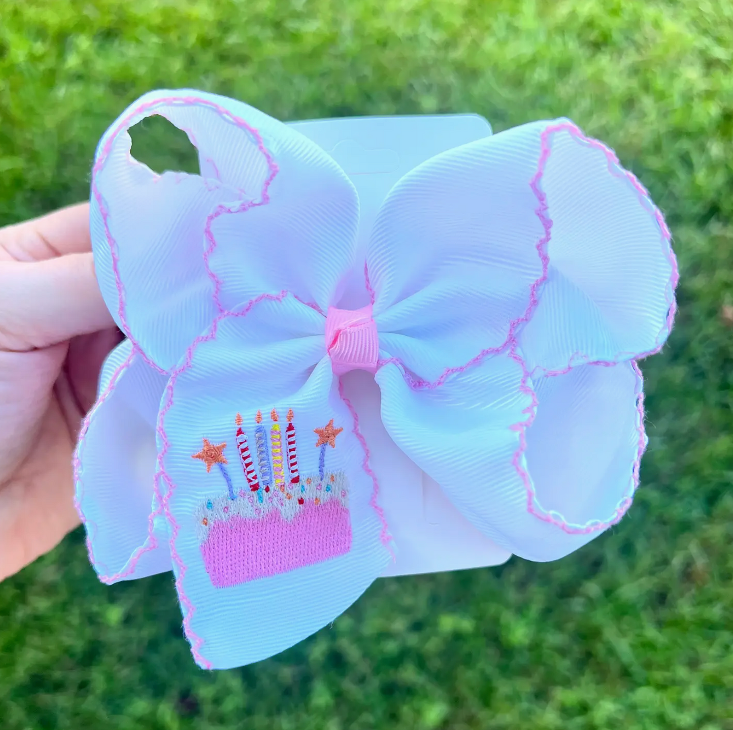 Birthday Cake Hair Bow