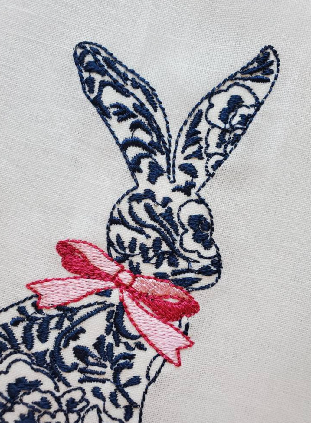 Chinoiserie Rabbit Guest Towel