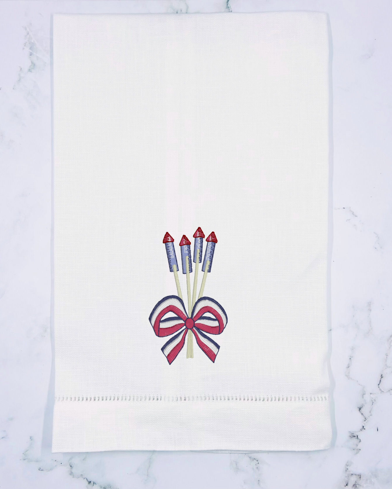 Vintage Fireworks Guest Towel