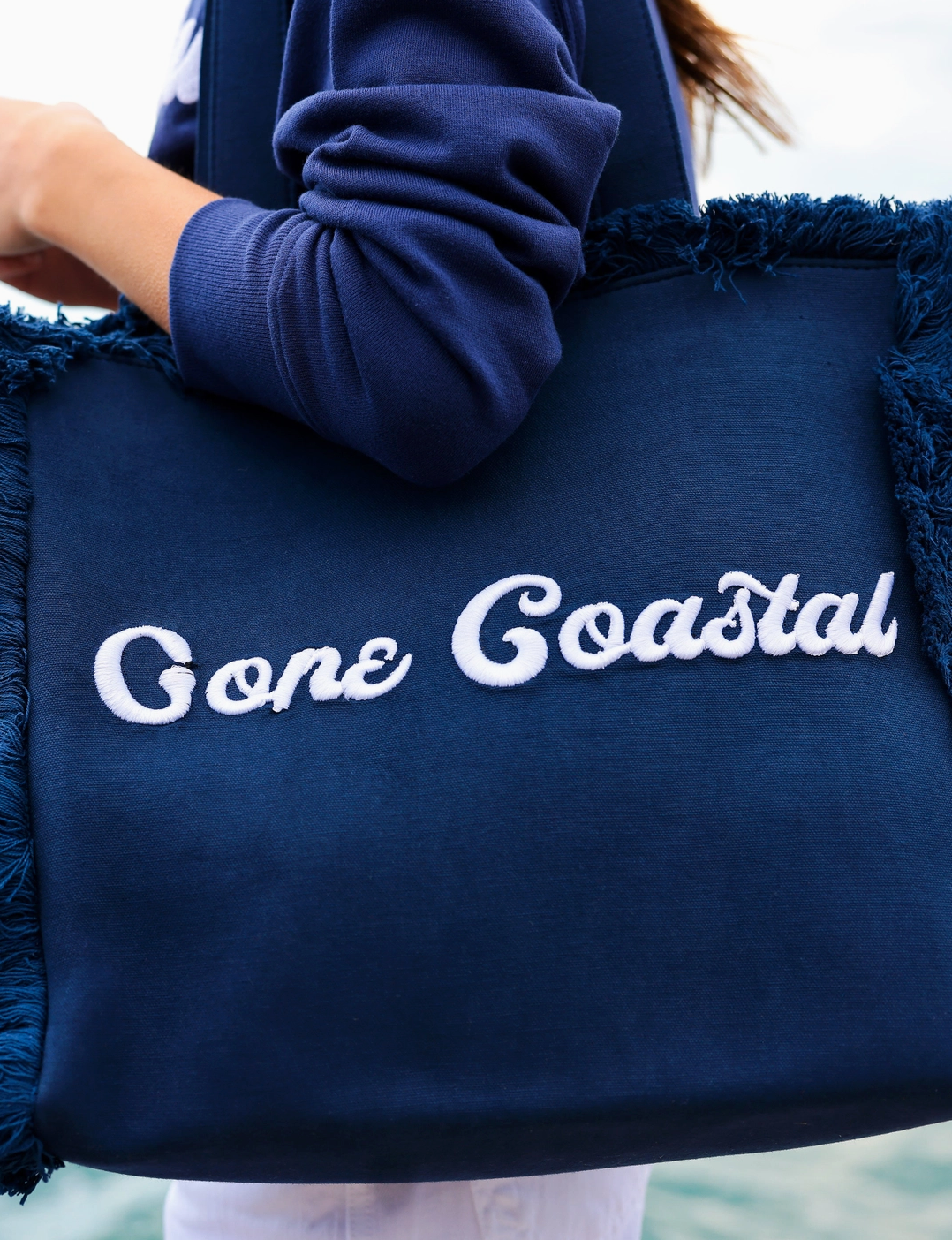 Gone Coastal - Navy Tote