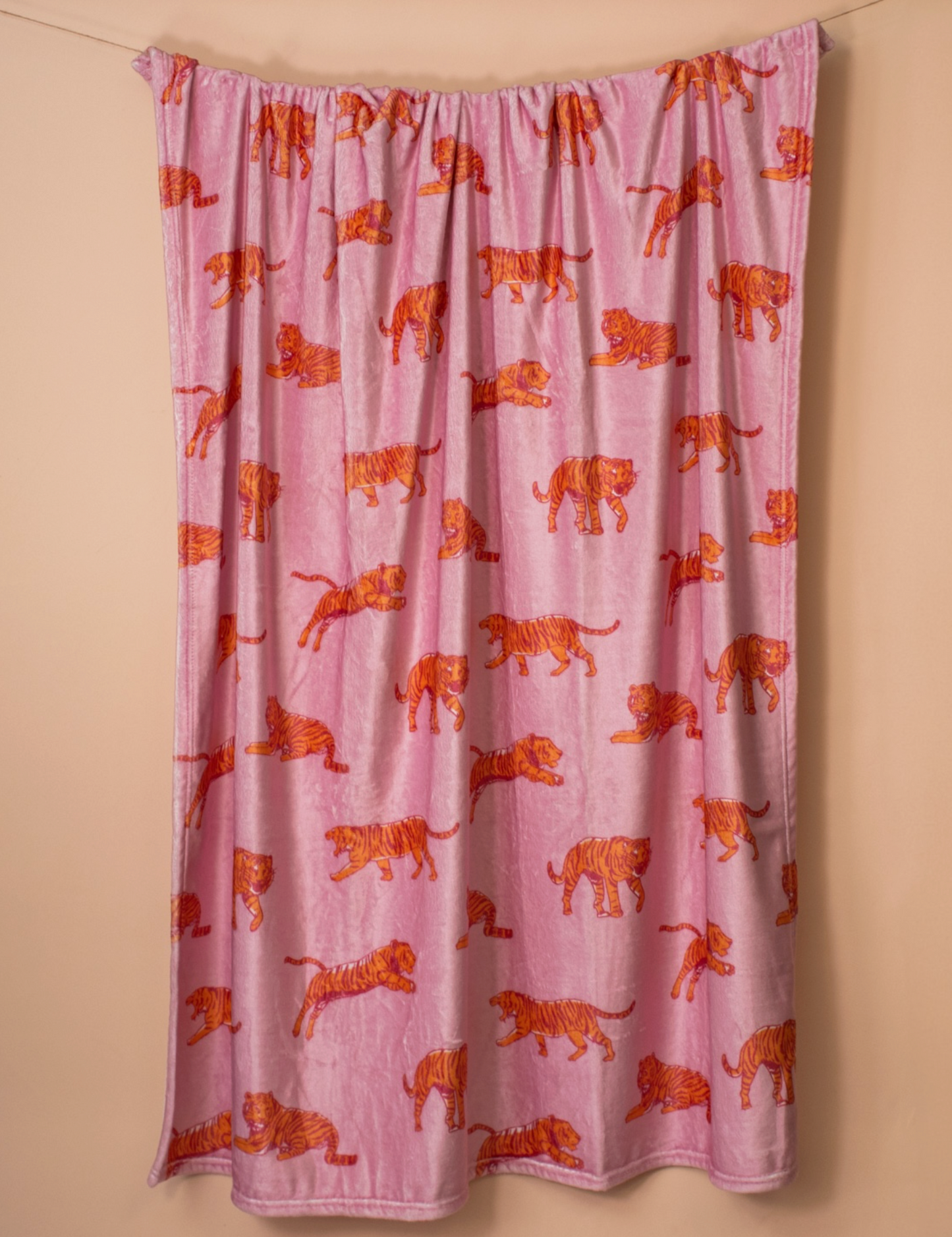 Tiger Walk Throw Blanket