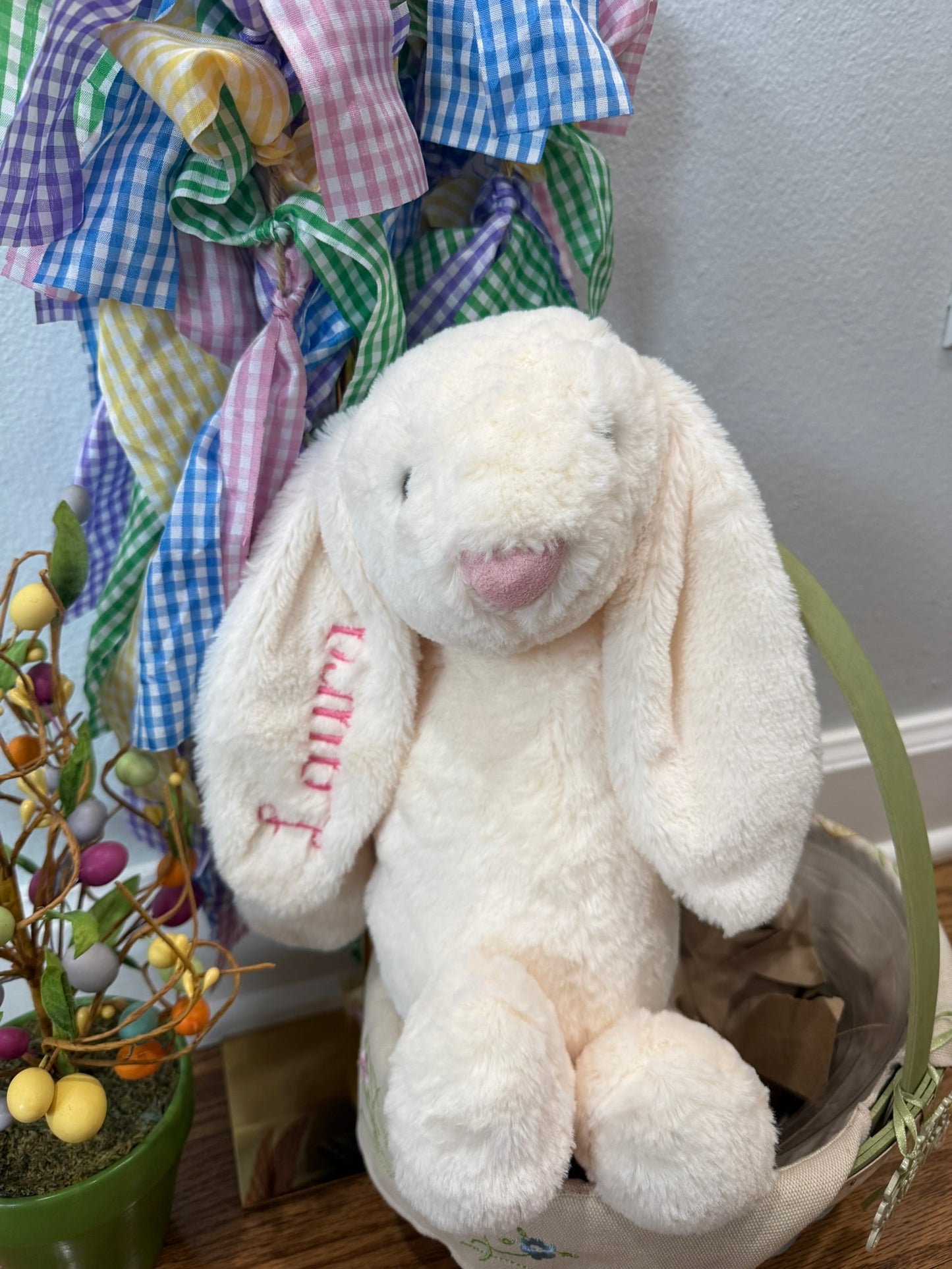 Monogrammed Plush Bunny