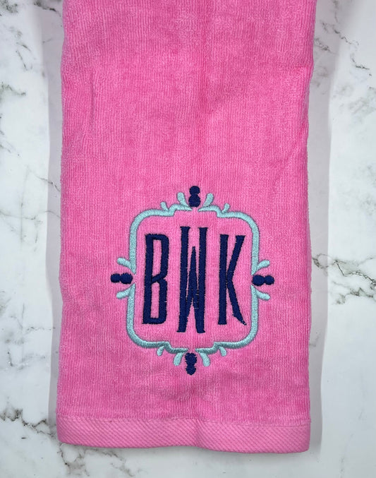 Monogrammed Golf Towel