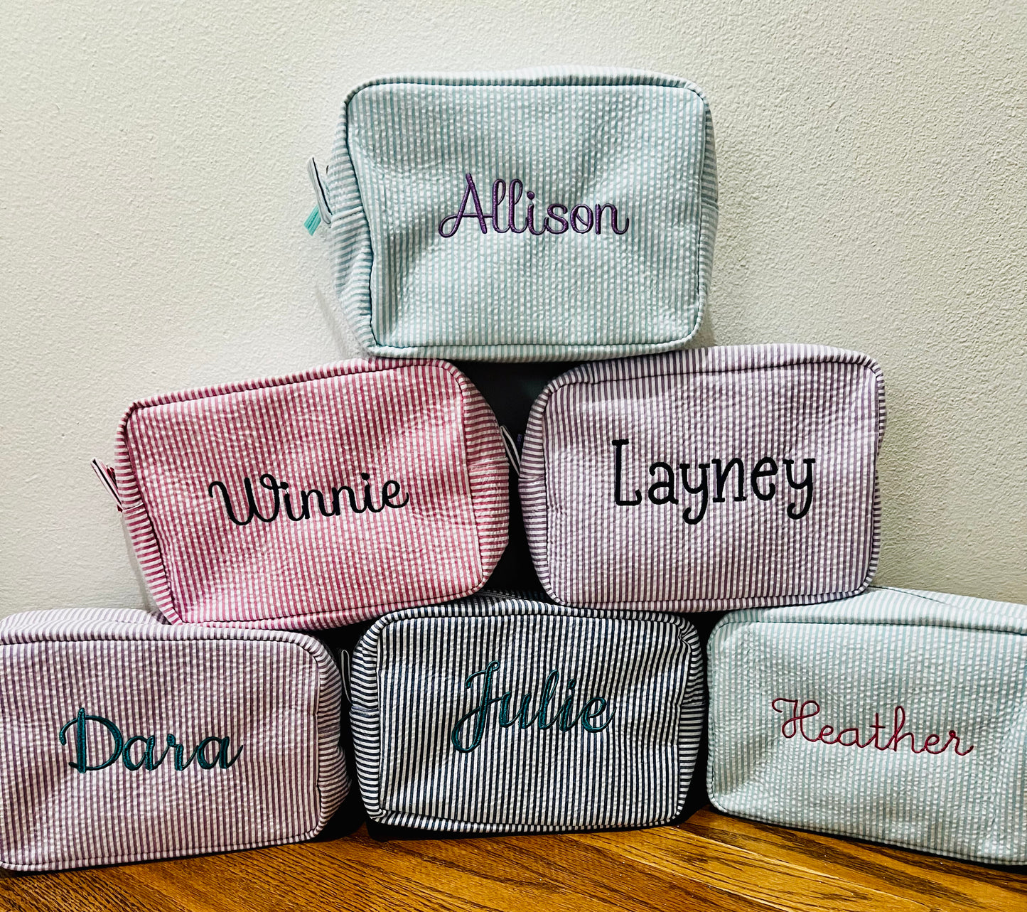 Seersucker Everything Bag