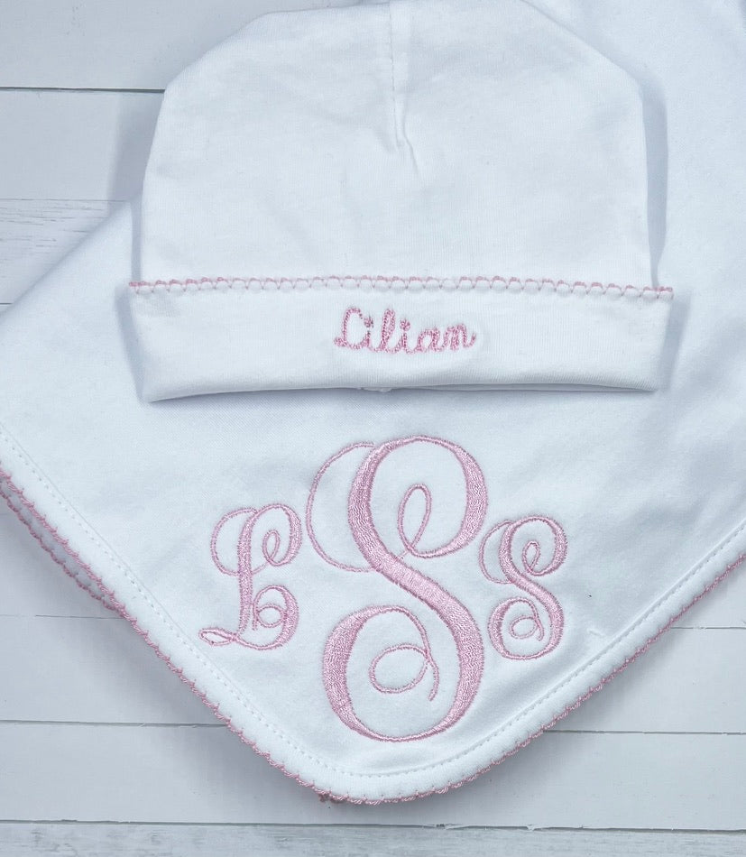 Picot Trim Baby Blanket