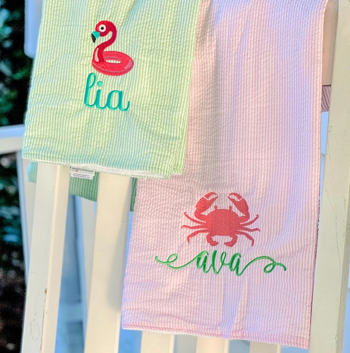 Seersucker Beach Towel