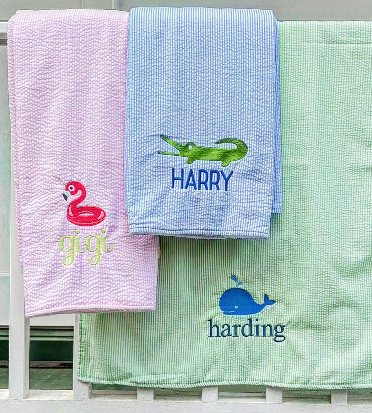 Seersucker Beach Towel