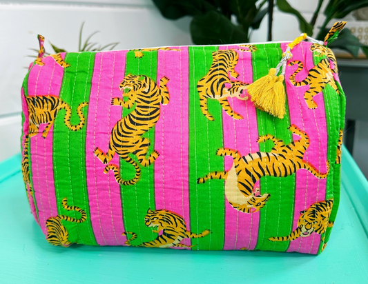 Quilted  Cosmetic Tote
