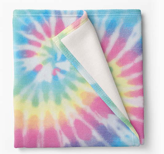 Fuzzy Tie Dye Blanket