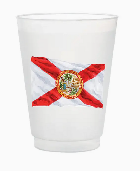 Florida State Flag Frosted Cups