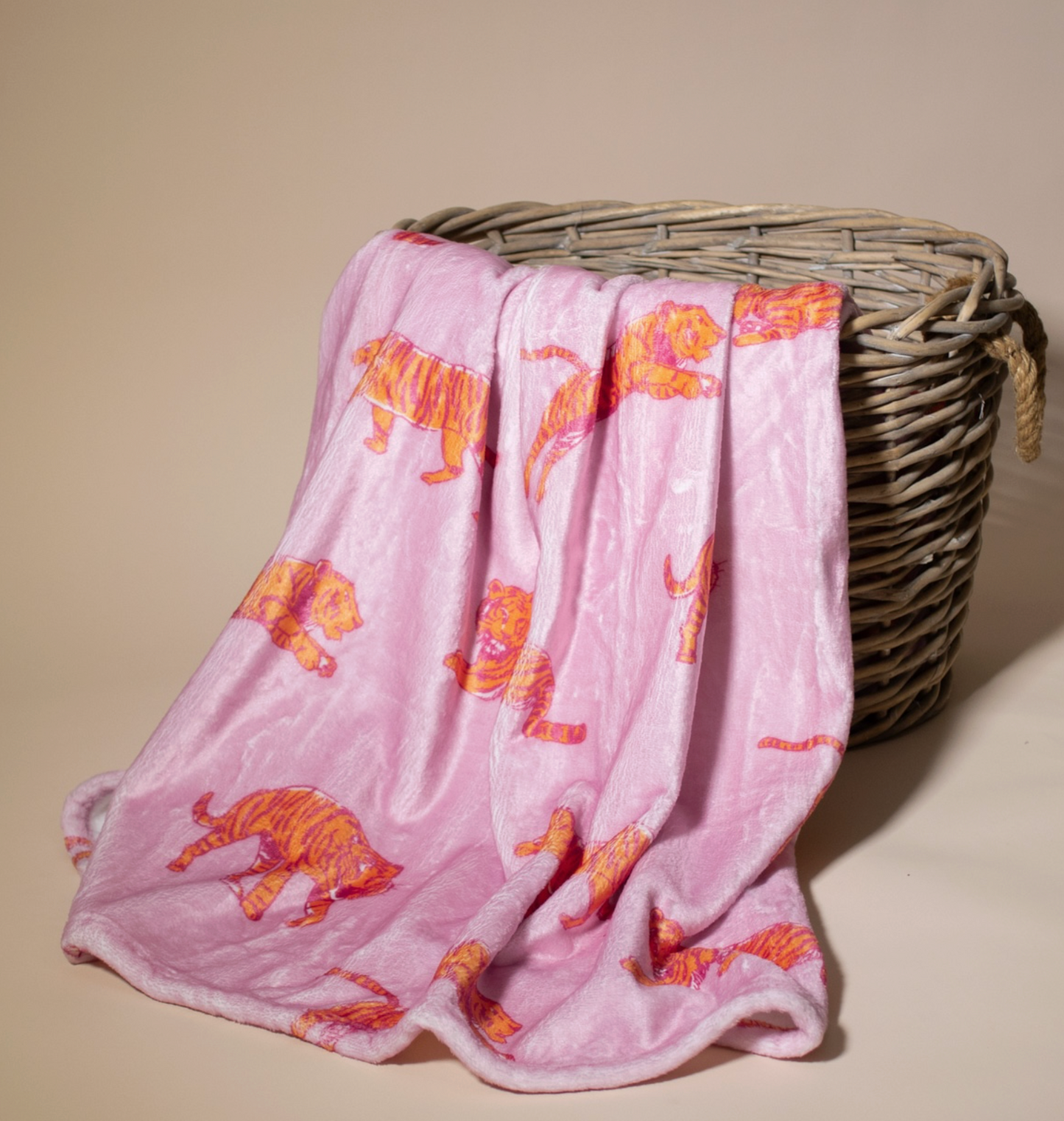 Tiger Walk Throw Blanket