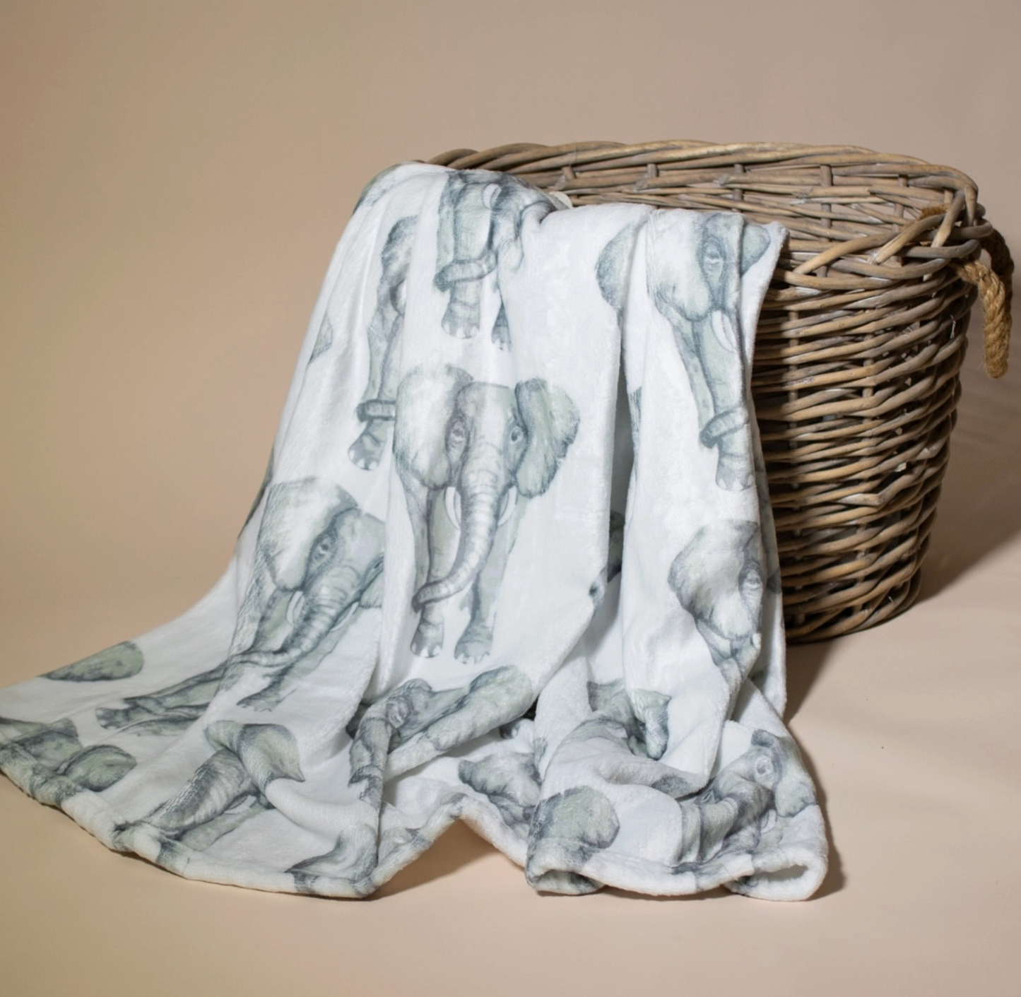 Elephant Stomp Throw Blanket