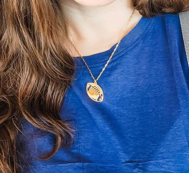 Football Pendant Necklace