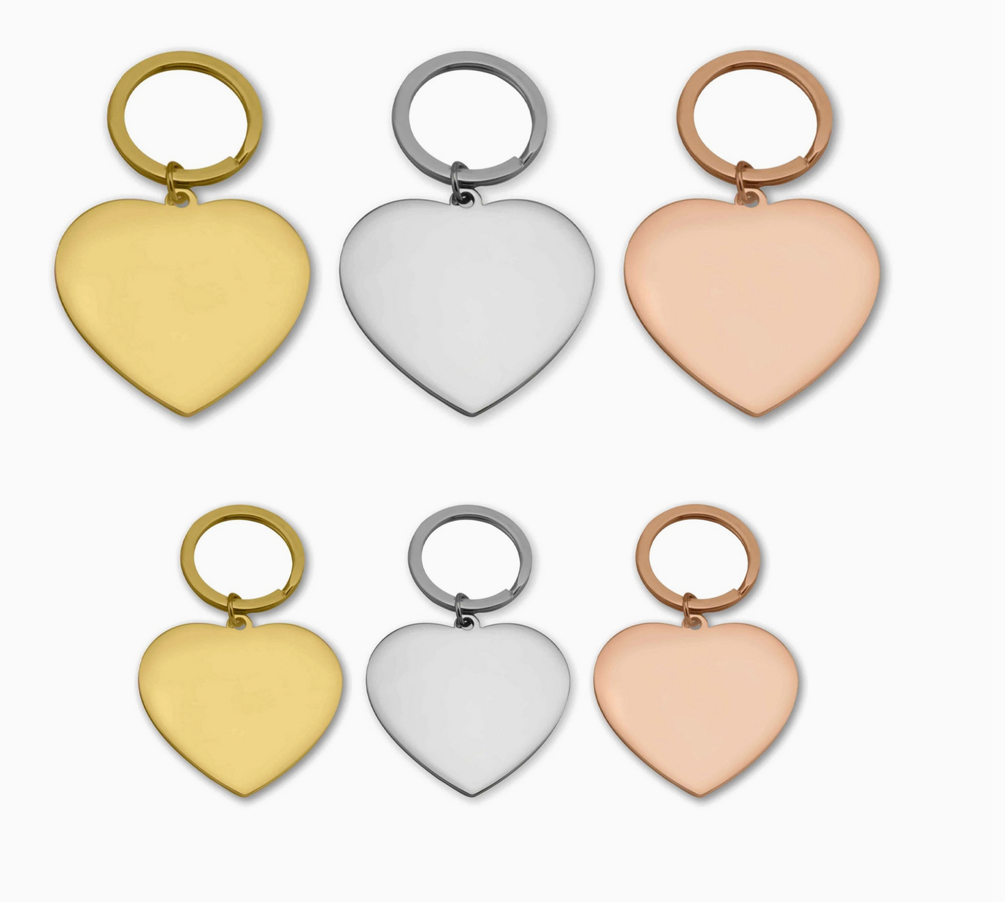 Heart Stainless Steel Keychain
