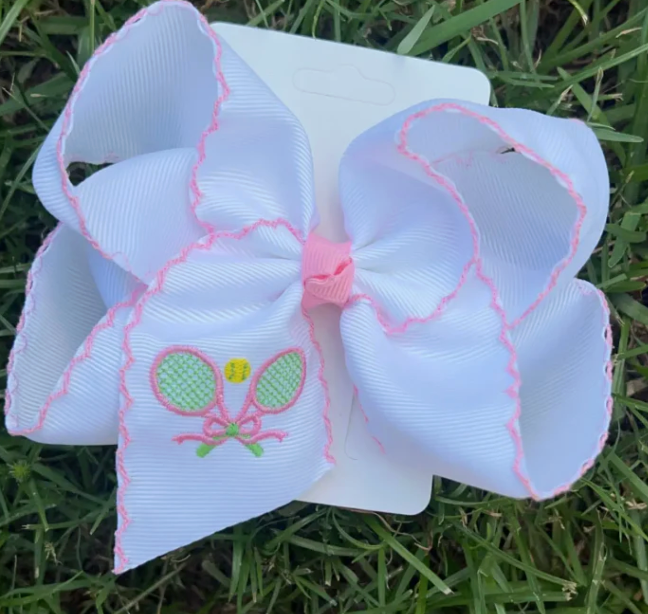 Embroidered bows