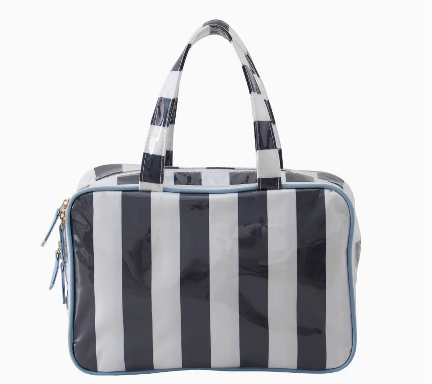 Navy Stripe Waterproof Cosmetic