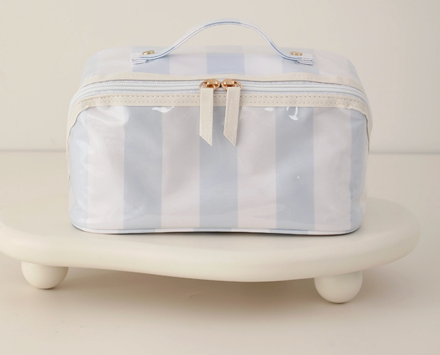 Seaside Stripe Waterproof Makeup Bag