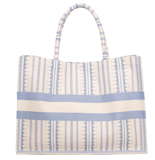 Chantilly Classic Tote White/Blue