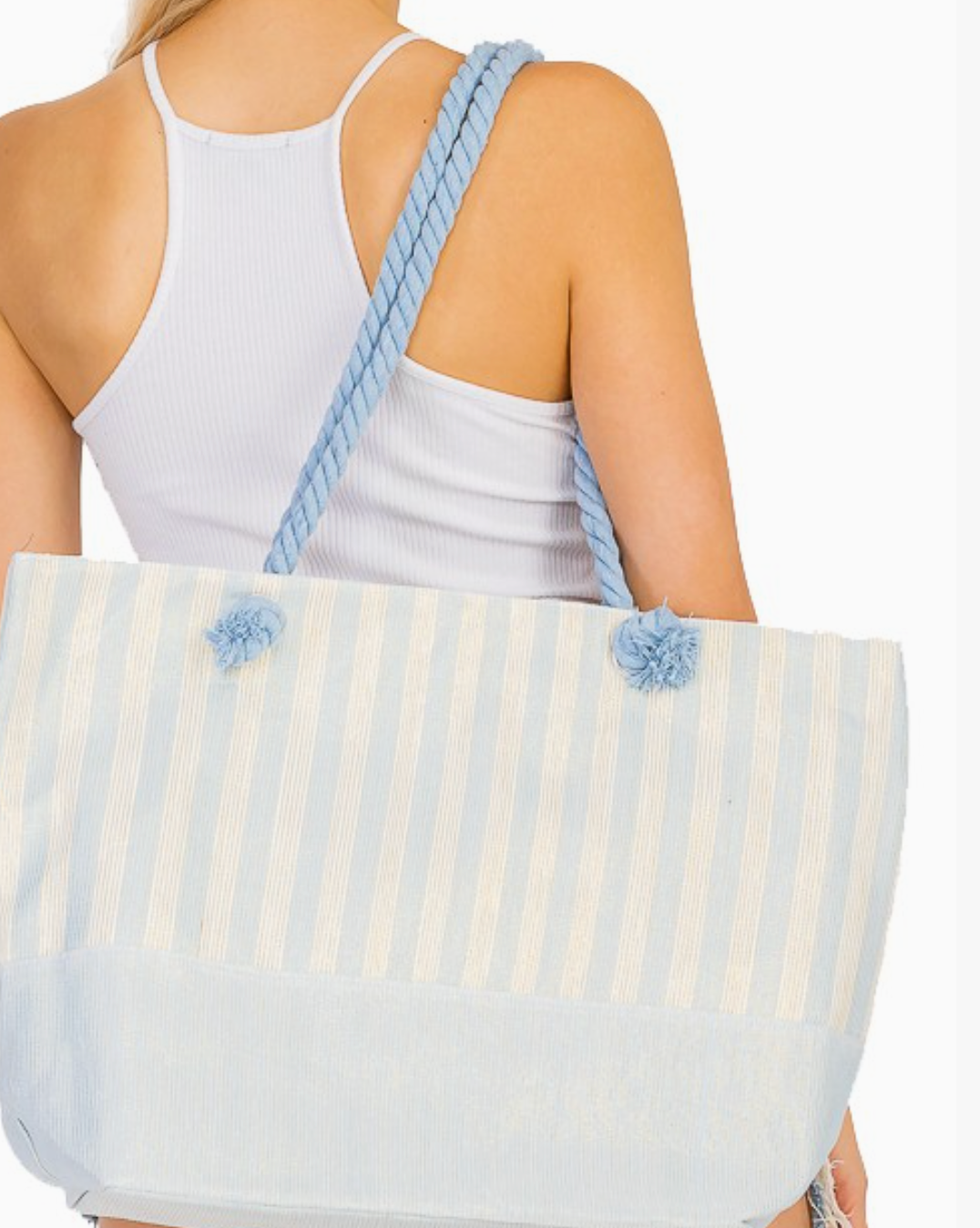 Vertical Shimmer Tote