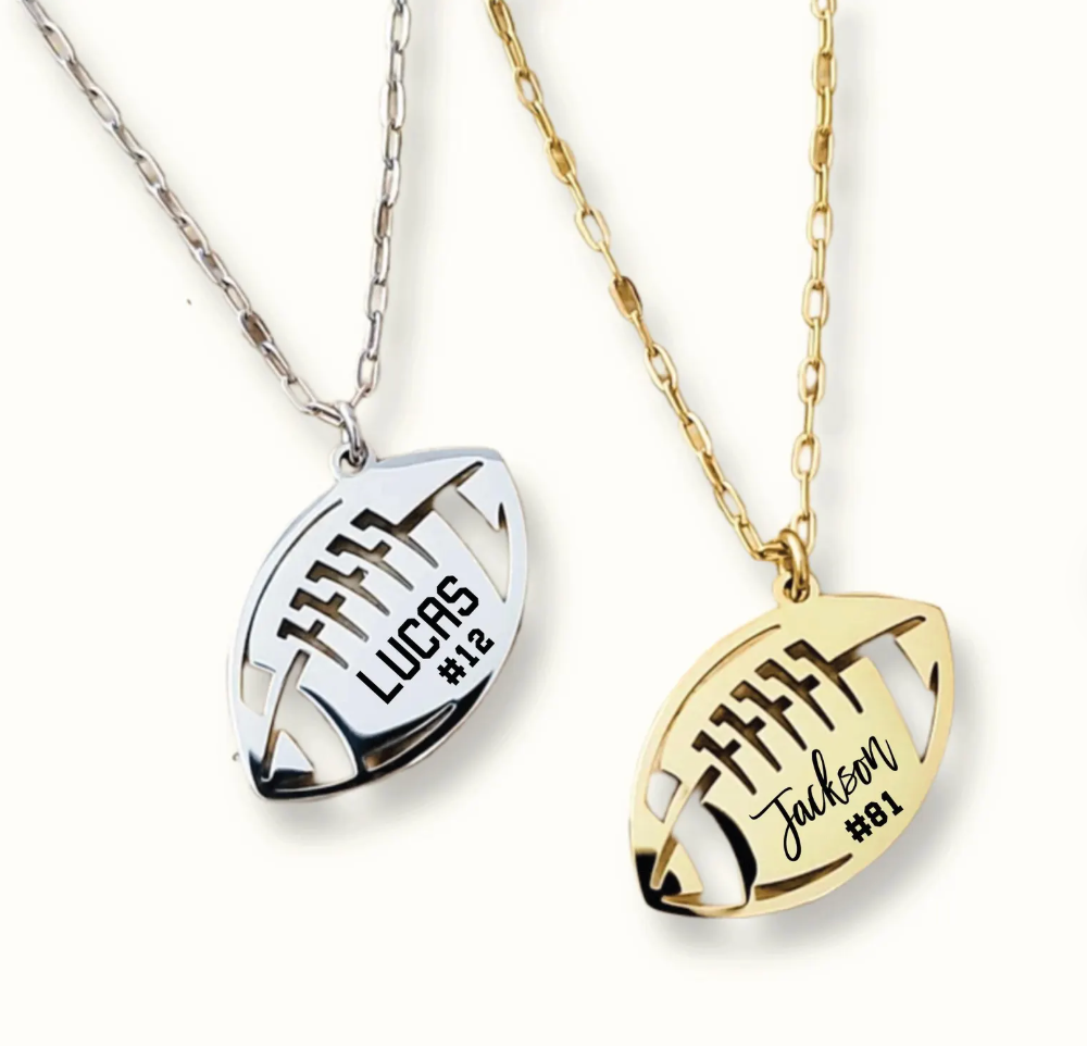 Football Pendant Necklace